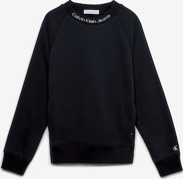 Calvin Klein Jeans Sweatshirt 'Instarsia' in Black: front