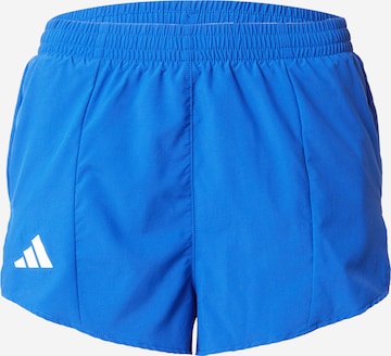 ADIDAS PERFORMANCE Regular Workout Pants 'ADIZERO' in Blue: front