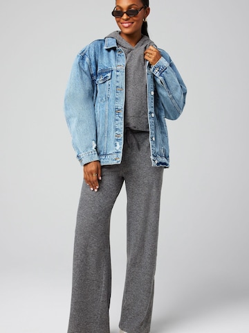 Fabletics Wide leg Sports trousers 'JERSEY WIDE LEG PANT' in Grey