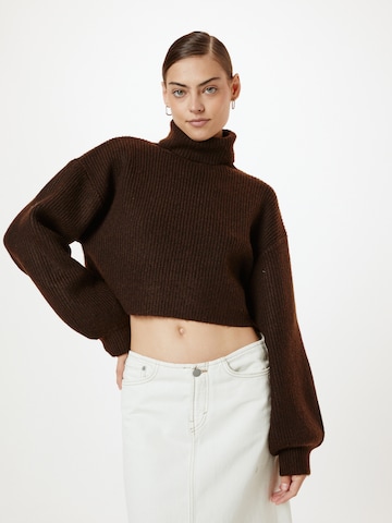 Monki Sweter w kolorze brązowy: przód