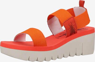 FLY LONDON Sandalen in orange / rot, Produktansicht