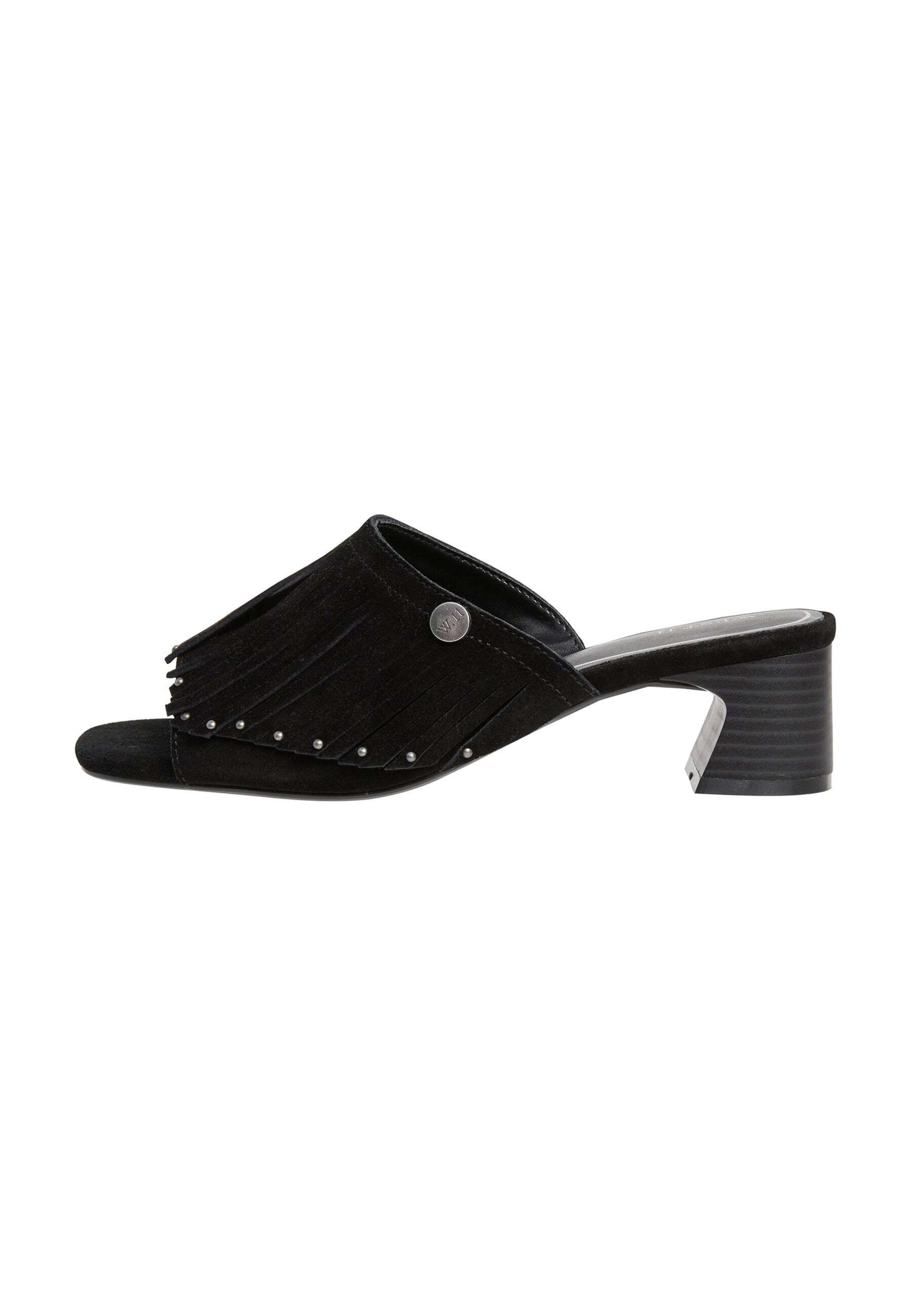 Pepe Jeans - Zapatos abiertos 'W 11 Carine Fringes ' en negro: frente