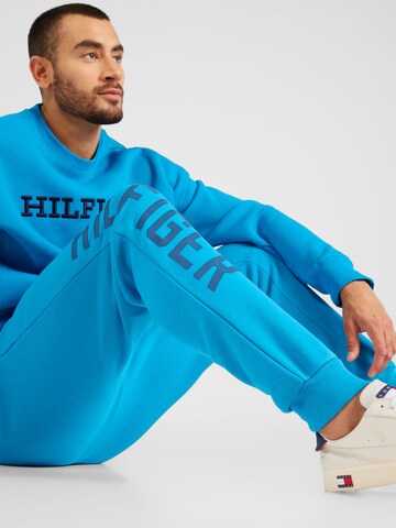 TOMMY HILFIGER - Tapered Calças 'GRAPHIC' em azul