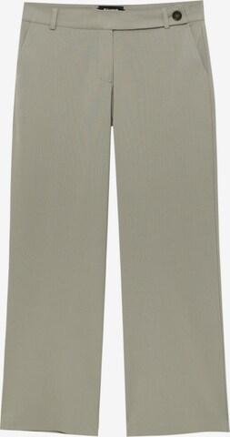 Pull&Bear Wide Leg Hose in Grün: predná strana