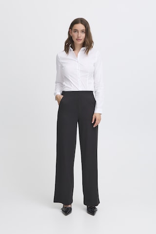 Wide Leg Pantalon 'IHKate' ICHI en noir