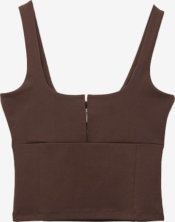 Pull&Bear Toppi värissä ruskea: etupuoli