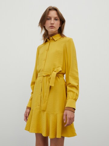 Robe-chemise 'Hanka' EDITED en jaune : devant