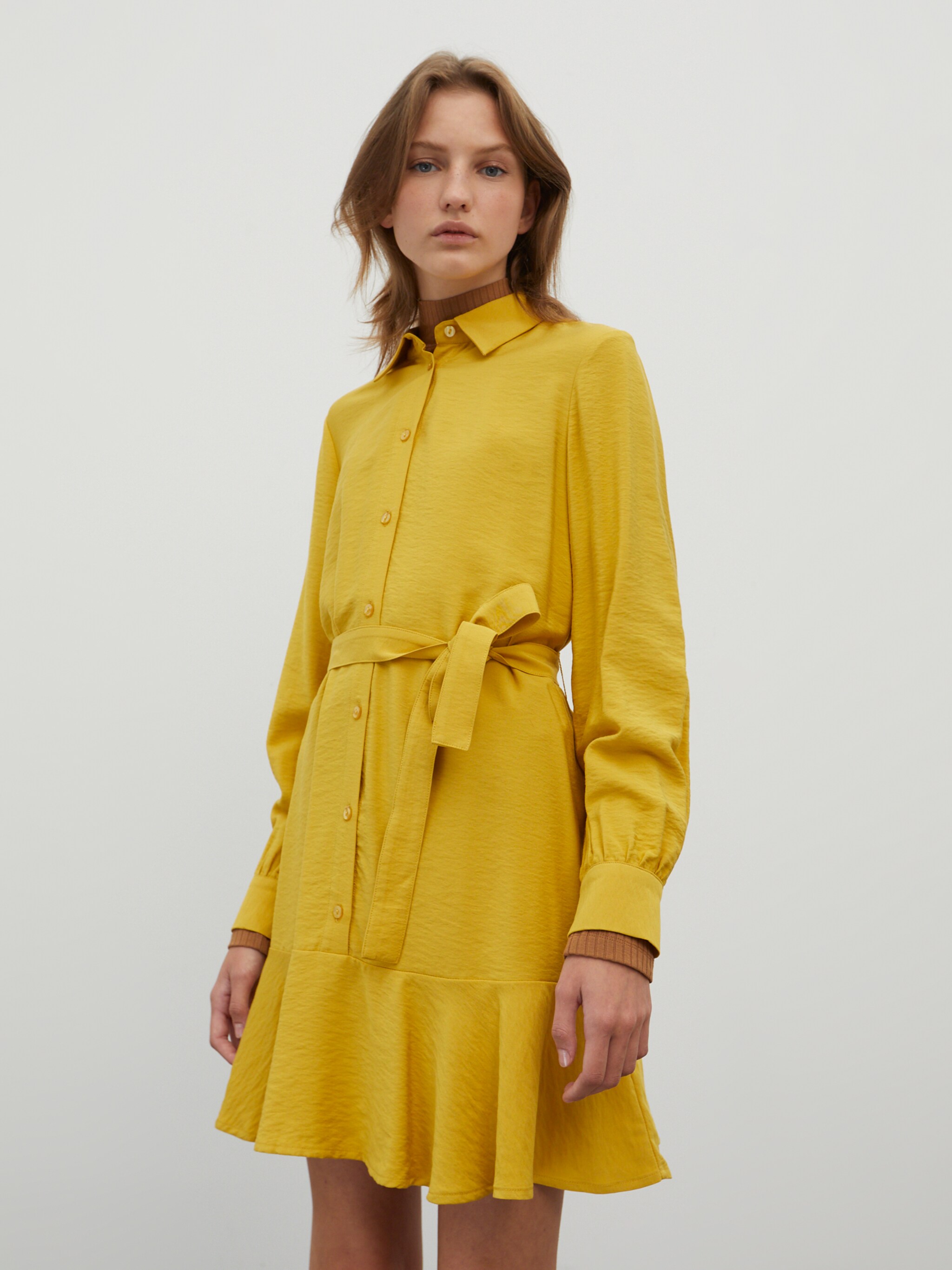 EDITED Produits Robe-chemise 'Hanka' jaune