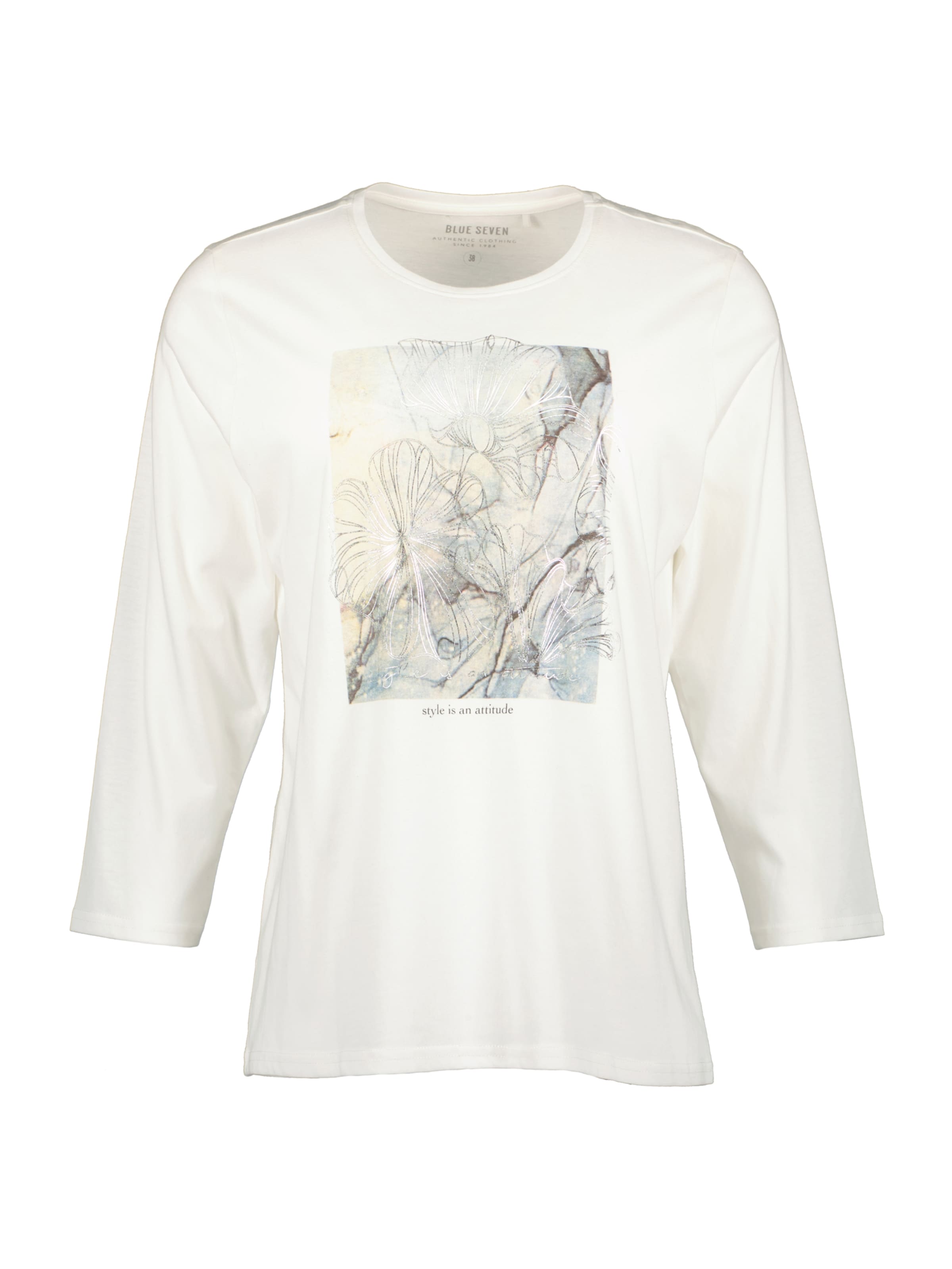 BLUE SEVEN - Camiseta en blanco: frente