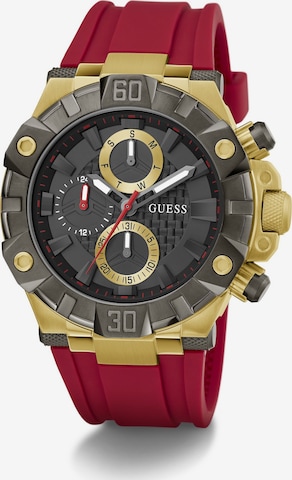 GUESS Analoog horloge 'IGNITE' in Rood: voorkant