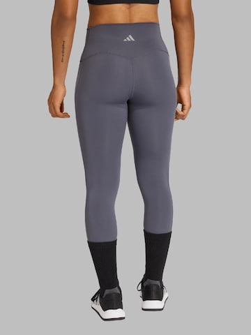 ADIDAS PERFORMANCE Skinny Sportovní kalhoty – šedá