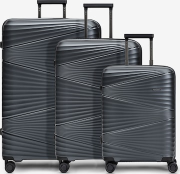 Pactastic Suitcase Set in Blue: front