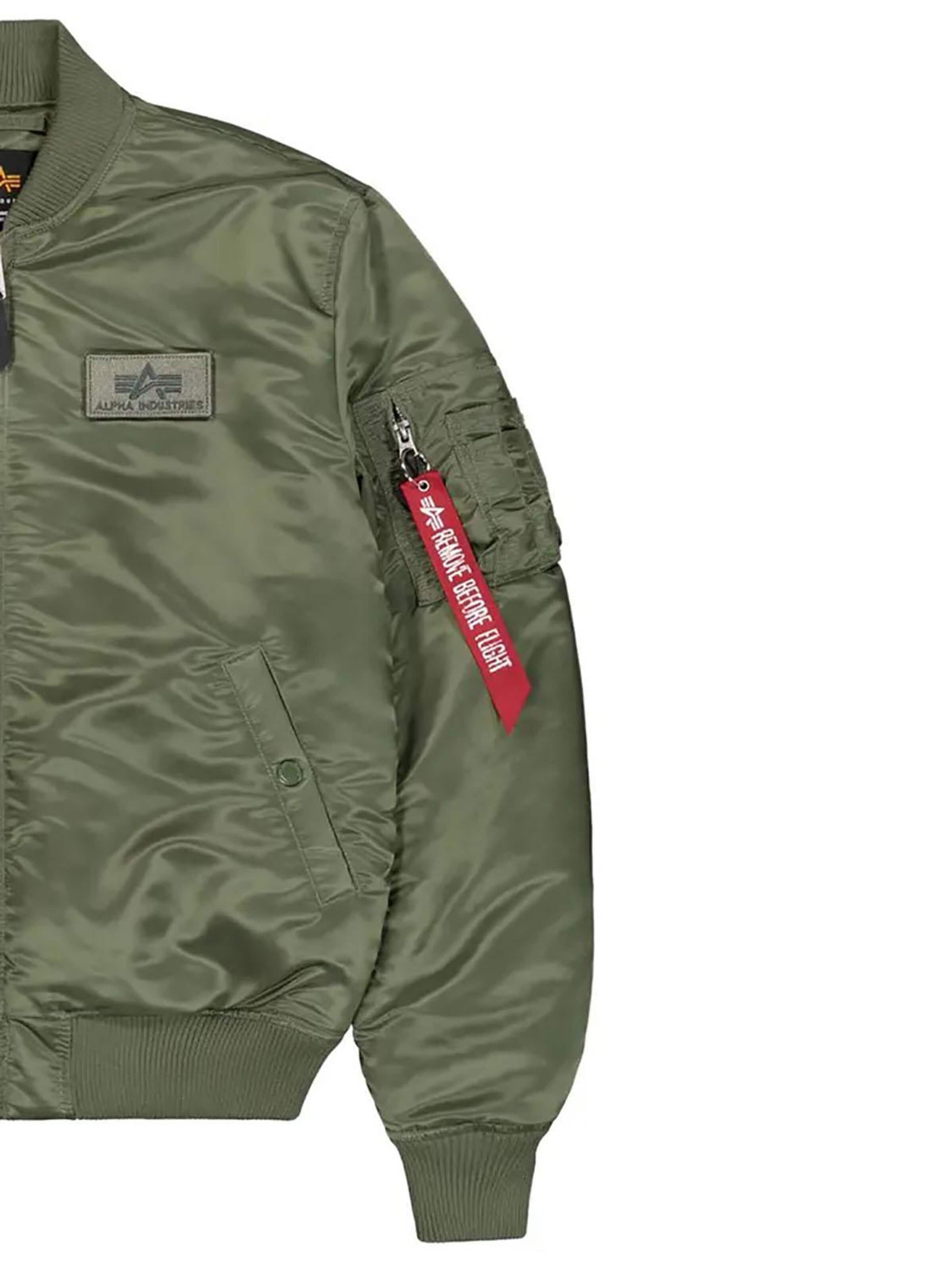 zaļš ALPHA INDUSTRIES Āra jaka 'MA-1 VF'