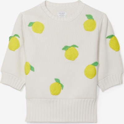 Kate Spade Sweater in Yellow / Green / Egg shell, Item view