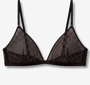 Triangle Soutien-gorge Calvin Klein en noir : devant