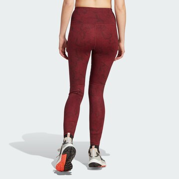 ADIDAS TERREX Skinny Workout Pants 'Multi' in Red