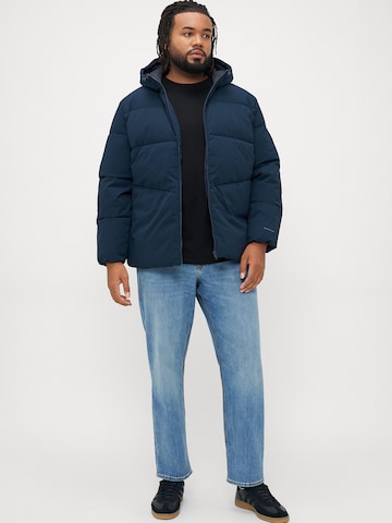Veste d’hiver 'JJGLOBAL' Jack & Jones Plus en bleu