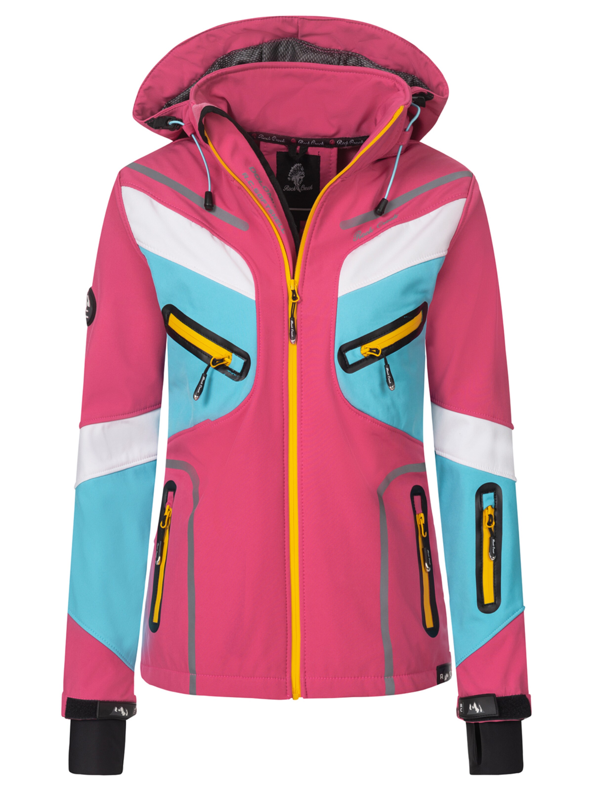 Rock Creek Outdoorjacke in Pink: Vorderseite