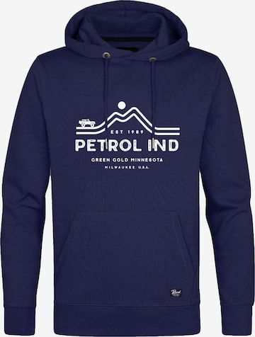 Petrol Industries Sweatvest in Blauw: voorkant