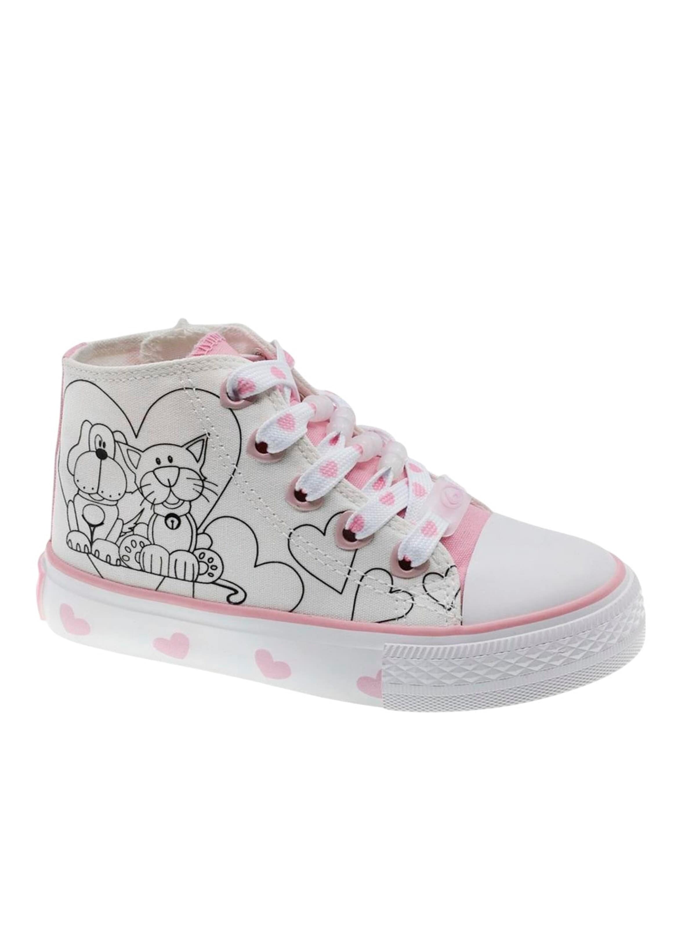 Beppi Sneakers 'Canvas Boot' in White