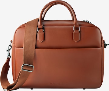 Borsa per laptop 'New Work' di Victoria Hyde in marrone: frontale