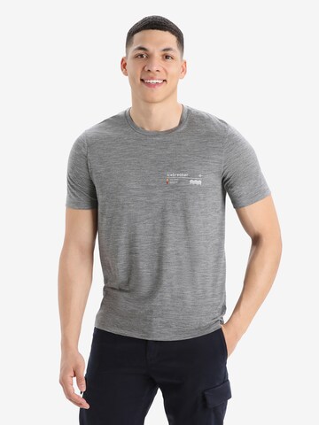 ICEBREAKER Performance shirt 'Tech Lite II Alpine Zone' in Grey: front