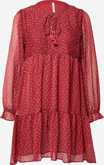 Pepe Jeans Dress 'Eleonora' in Bordeaux / Wine red / White, Item view