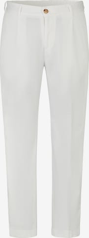 JOOP! Slim fit Pleat-Front Pants in Beige: front