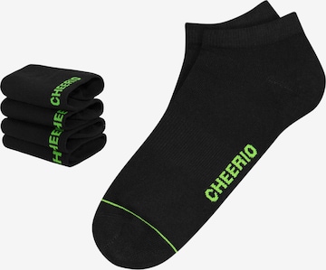 Chaussettes 'SNEAKER PAL 4P' CHEERIO* en noir : devant