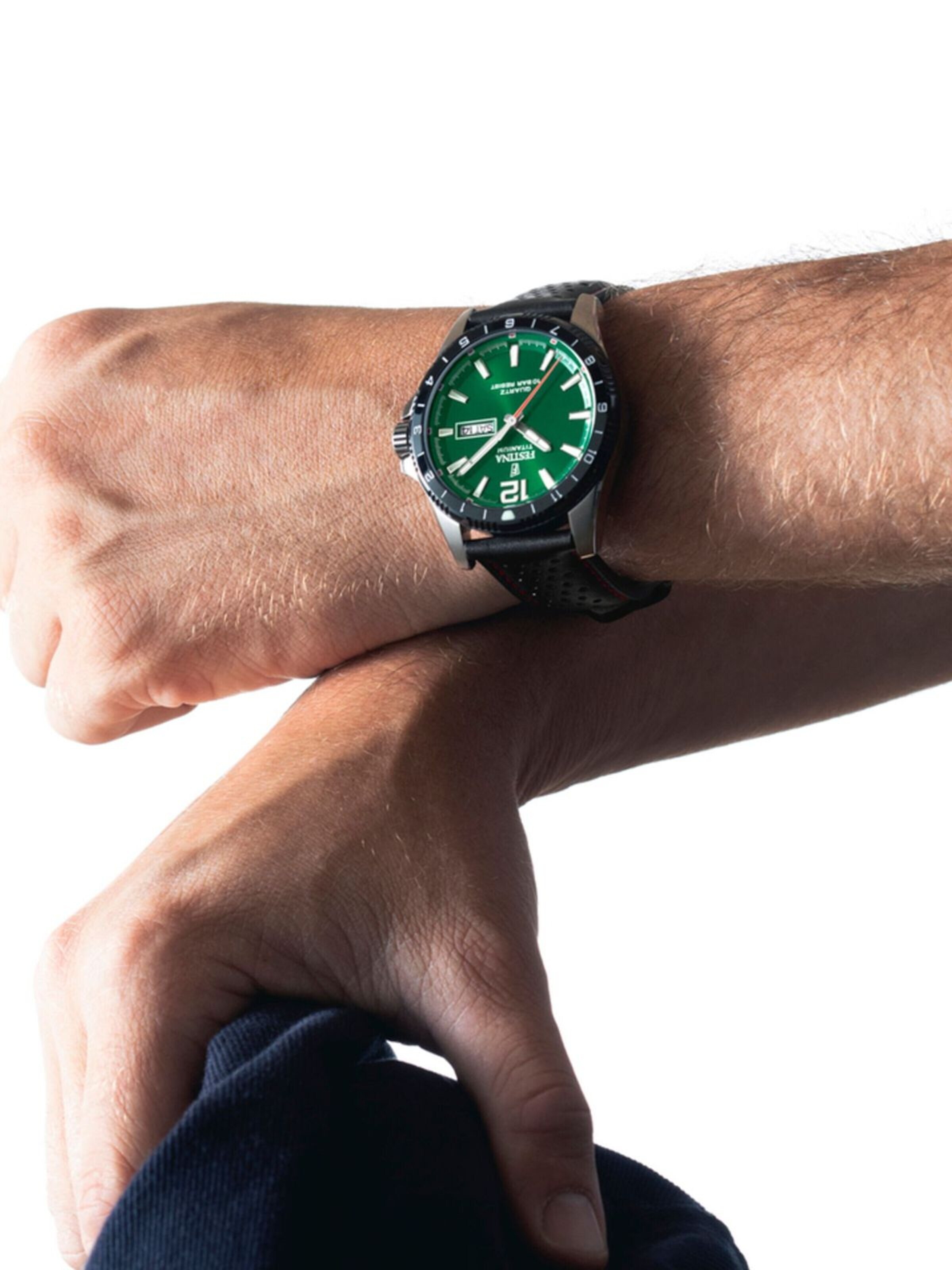 Montre à affichage analogique FESTINA en vert : devant