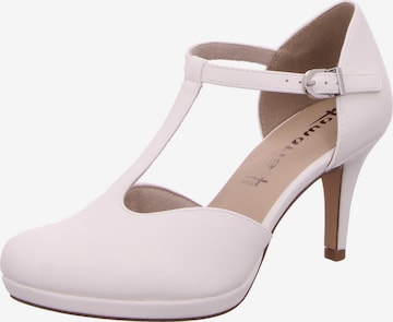 TAMARIS Slingback Pumps in White: front