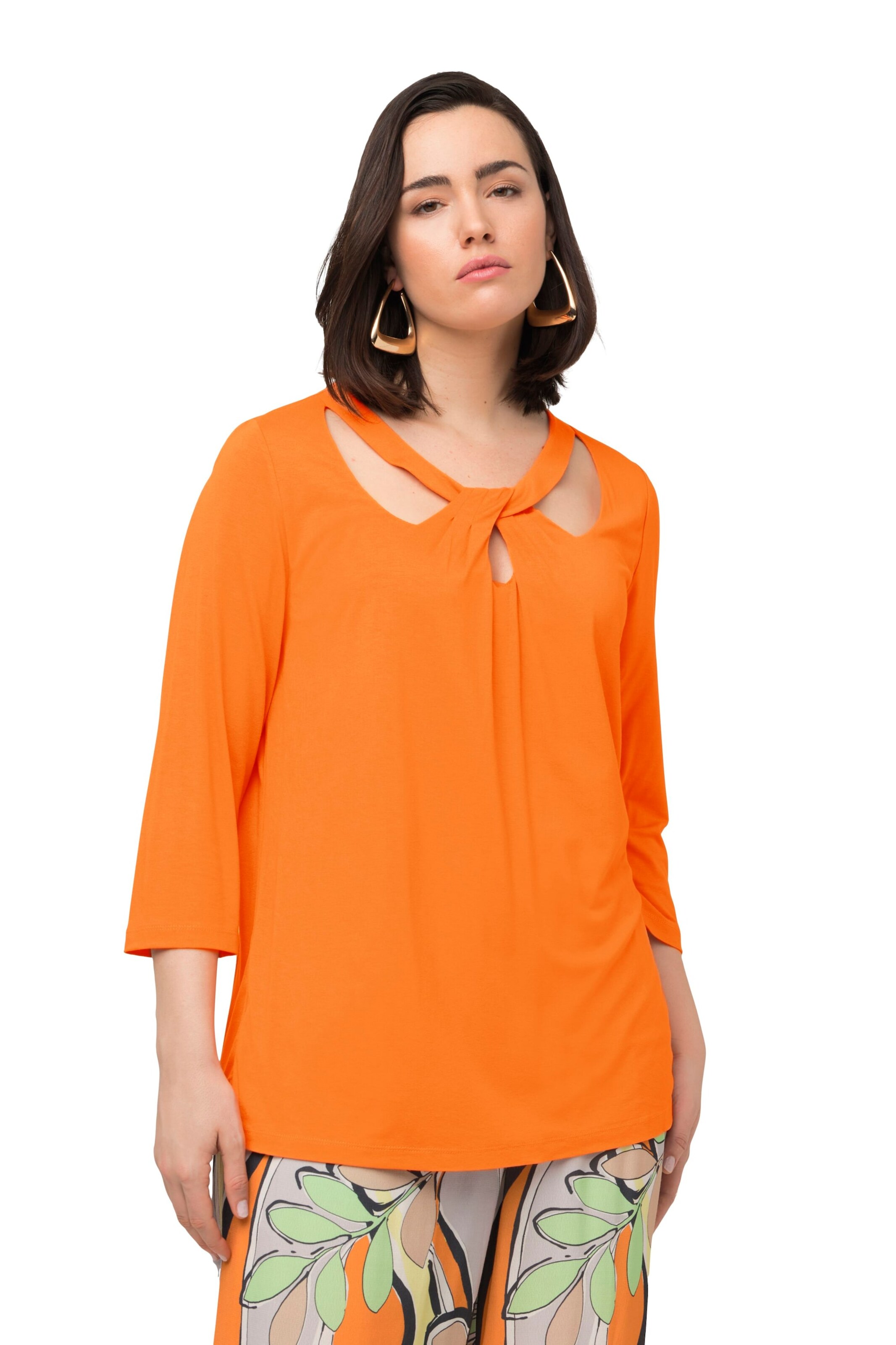 Ulla Popken Shirt in Orange: front