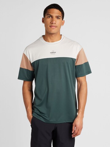 Maloja - Camisa funcionais 'Obereggen' em verde: frente