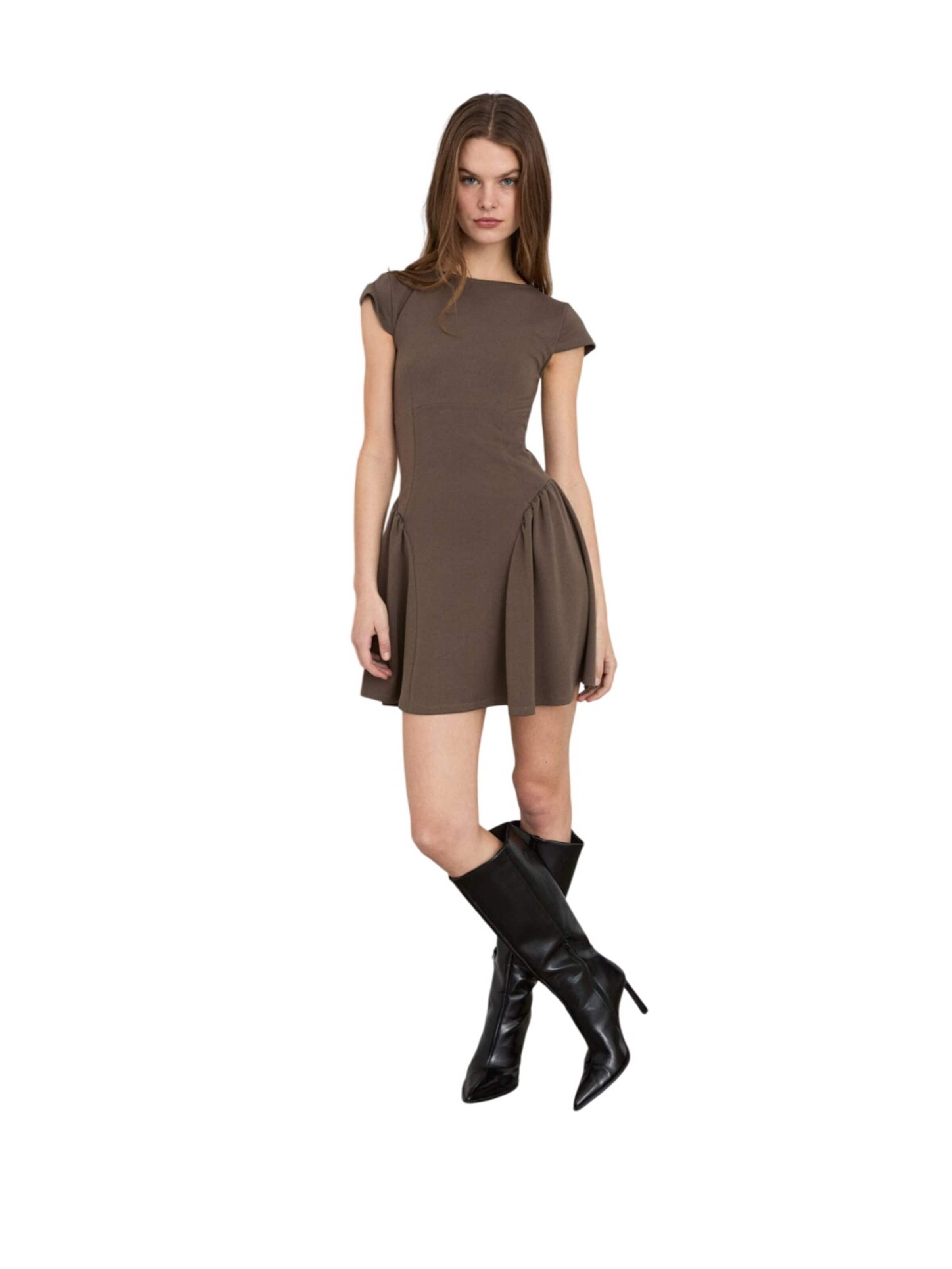 Grimelange Dress in Grey: front