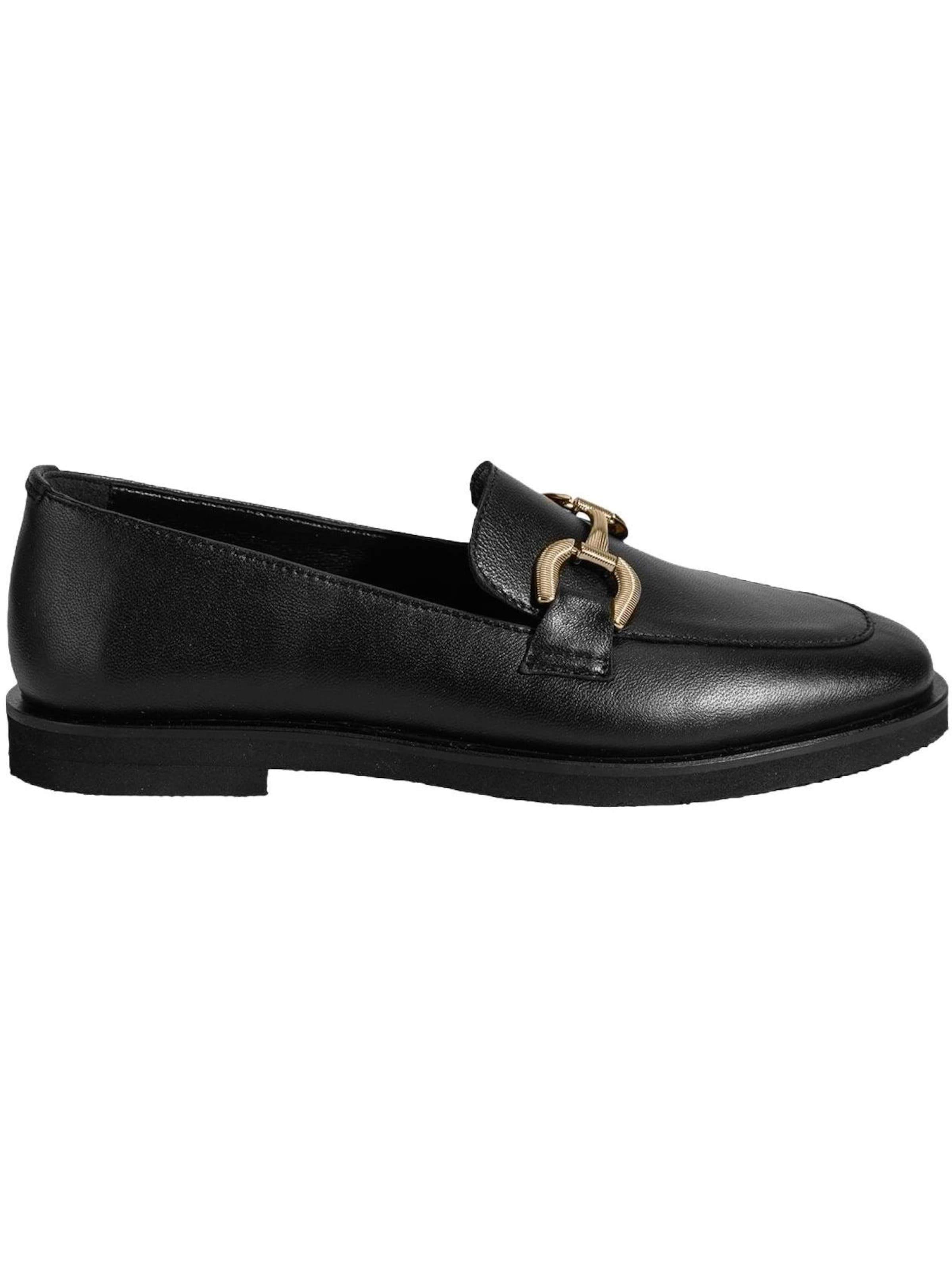 Mocassin Desa en noir : devant