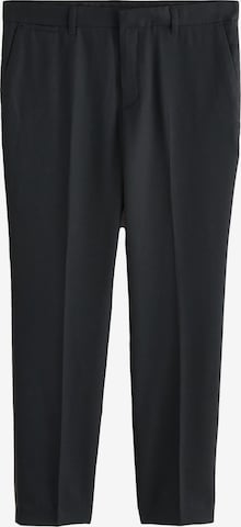 Coupe slim Pantalon à plis Next en noir : devant