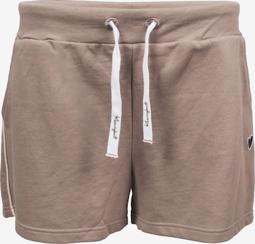 Regular Pantalon 'Pery' Kleinigkeit en marron : devant