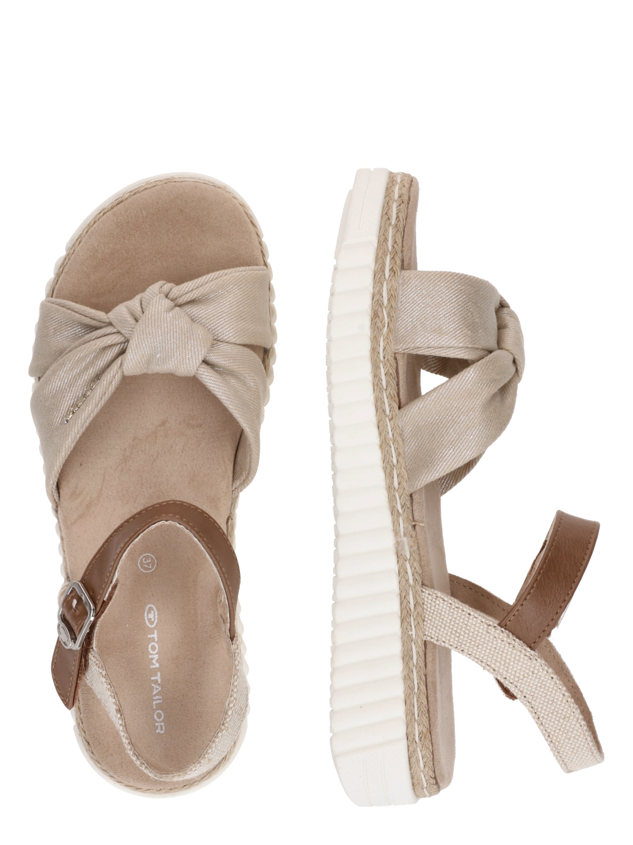 TOM TAILOR Sandali | bež barva