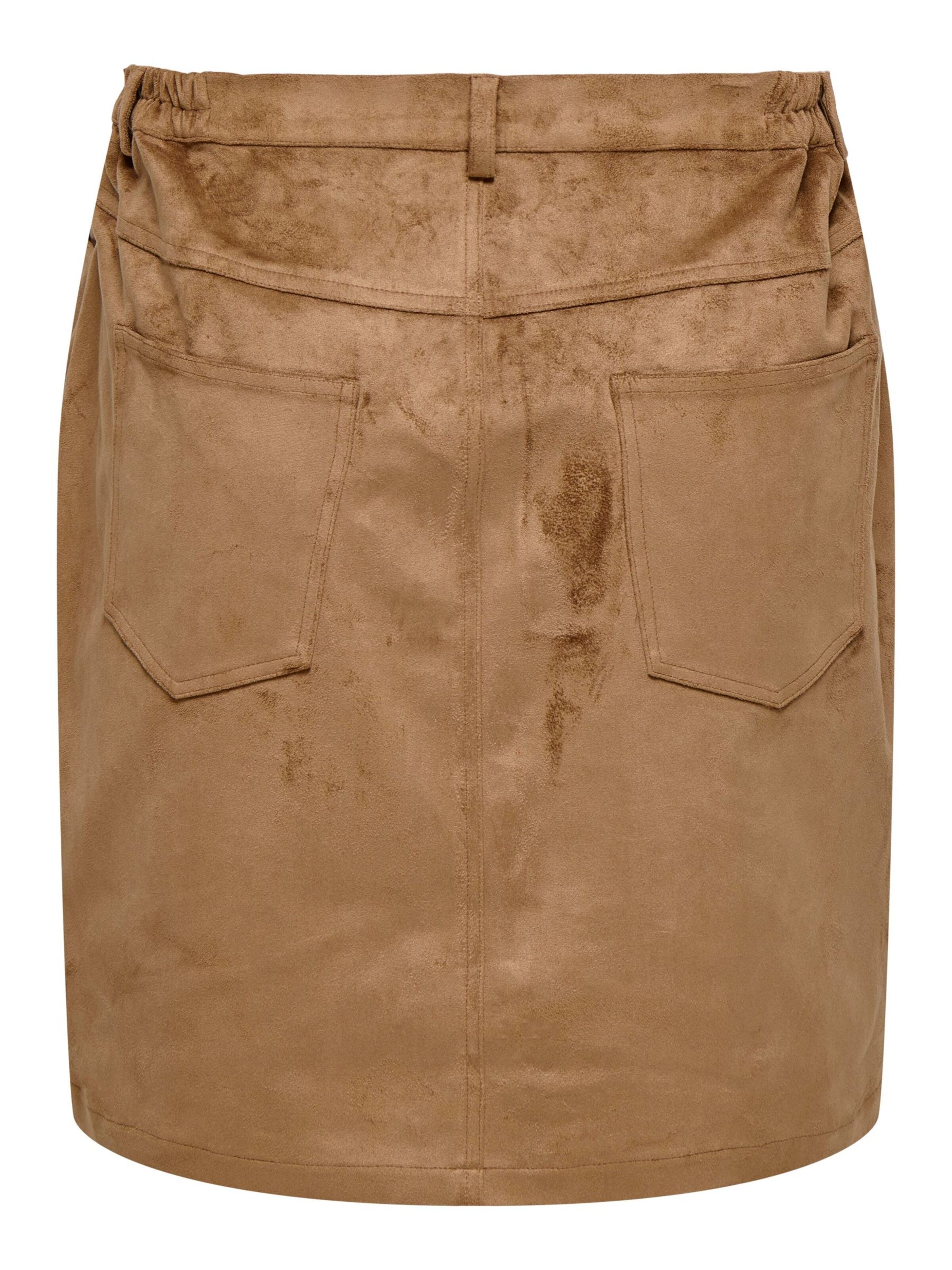 ONLY Carmakoma Skirt 'CARTulip' in Brown