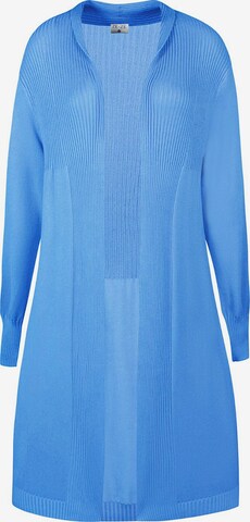 ze-ze Gebreid vest 'Florian 305' in Blauw: voorkant