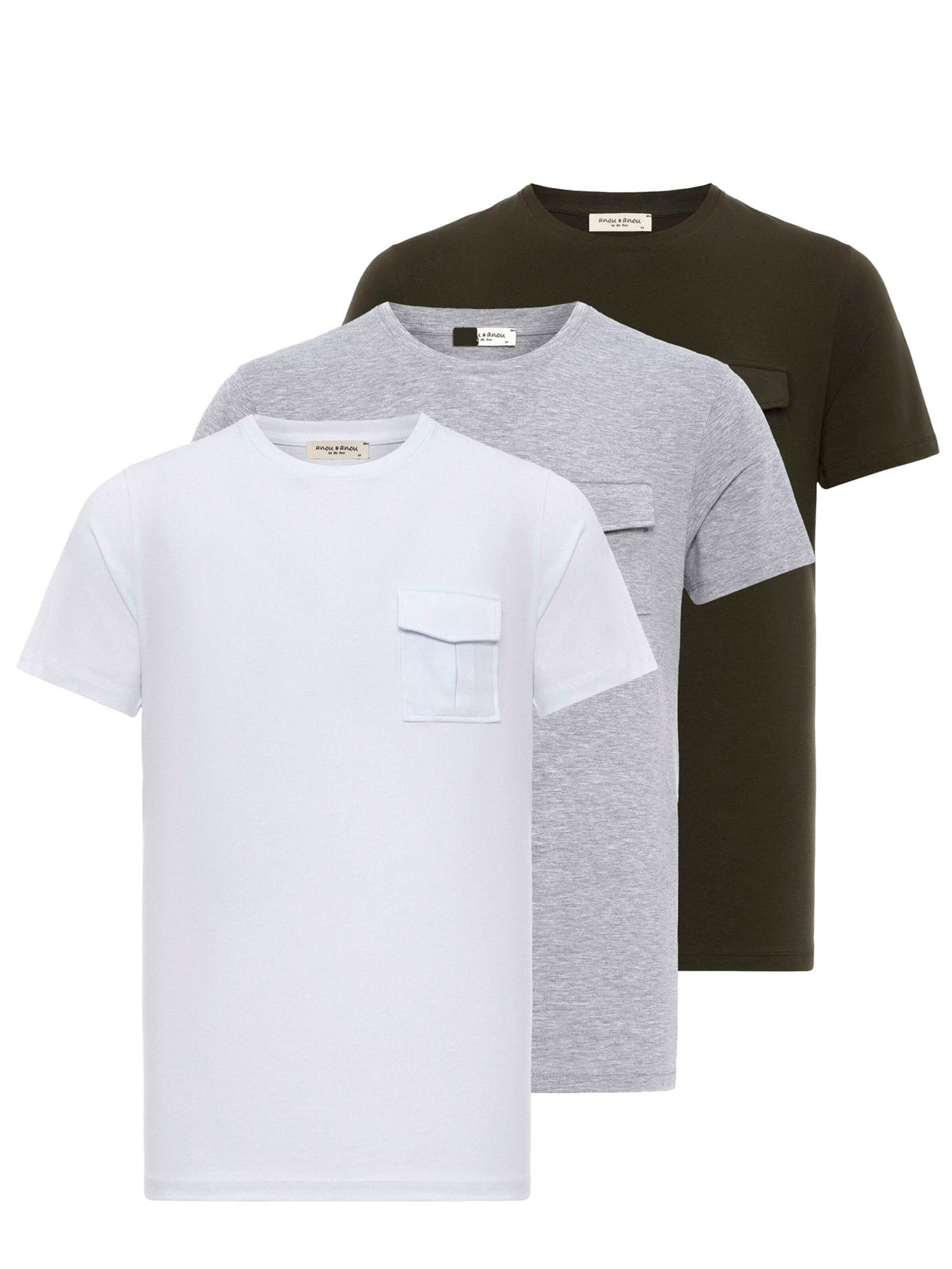 Anou Anou Μπλουζάκι σε γκρι: μπροστά