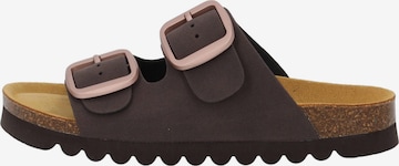 Palado Pantolette 'Korfu' in Braun: Vorderseite