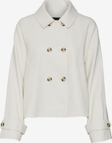 VERO MODA Between-Seasons Coat in White: front