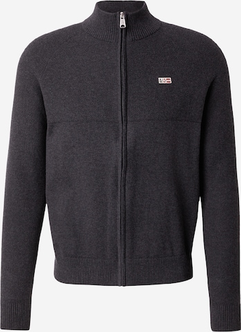 NAPAPIJRI Strickjacke 'DERAS' in Schwarz: Vorderseite