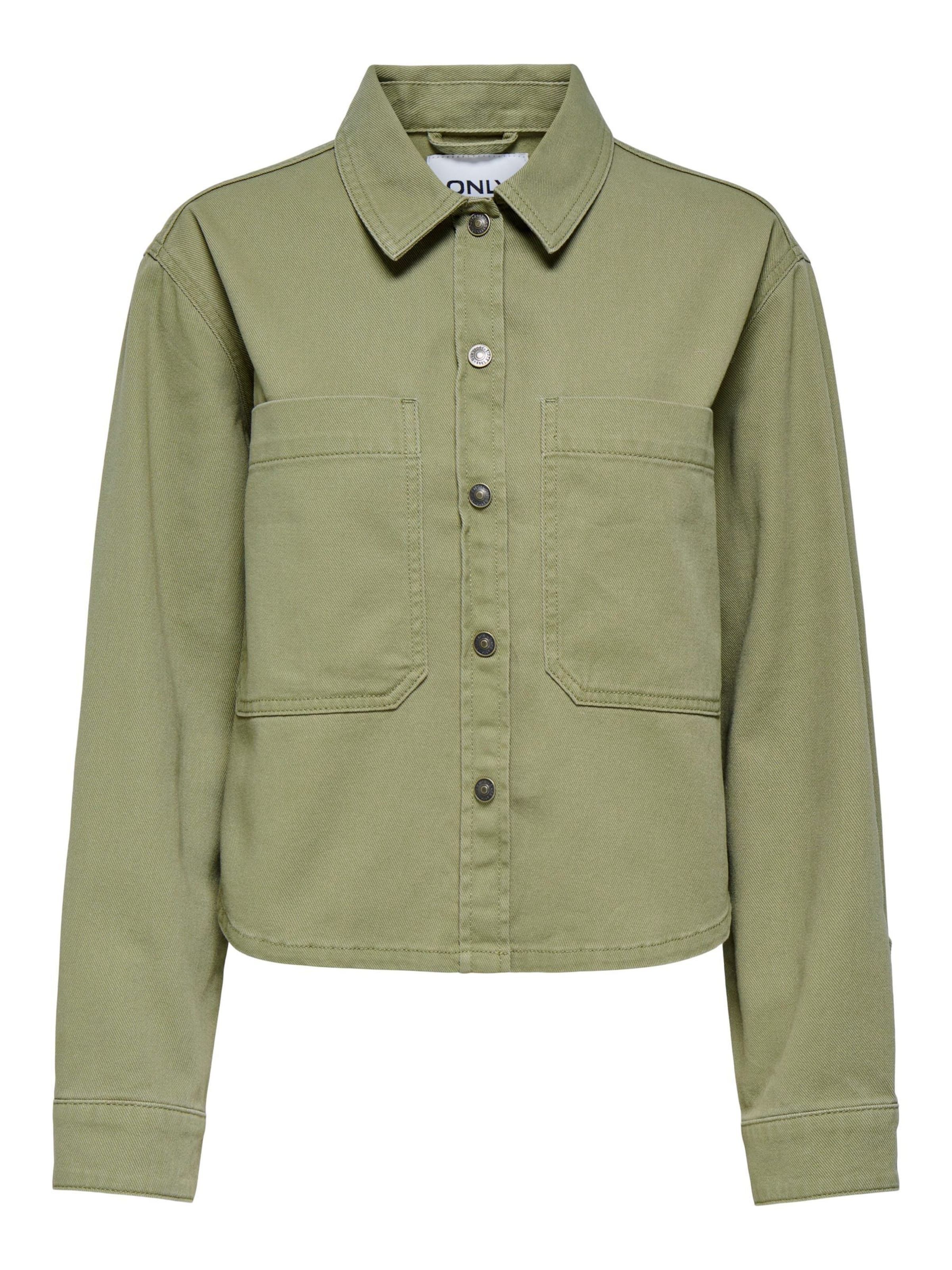 ONLY Tussenjas 'ONLDrew' in de kleur Groen, Productweergave