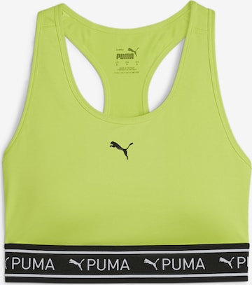 PUMA Bustier Biustonosz sportowy '4Keeps' w kolorze zielony: przód