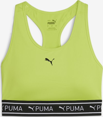 PUMA Sporta krūšturis '4Keeps', krāsa - zaļš / melns, Preces skats