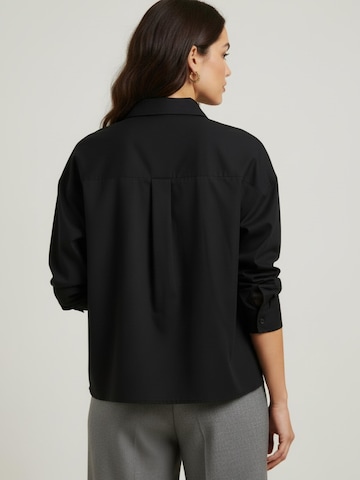 WEARABLE STORIES Blouse 'Luna' in Zwart