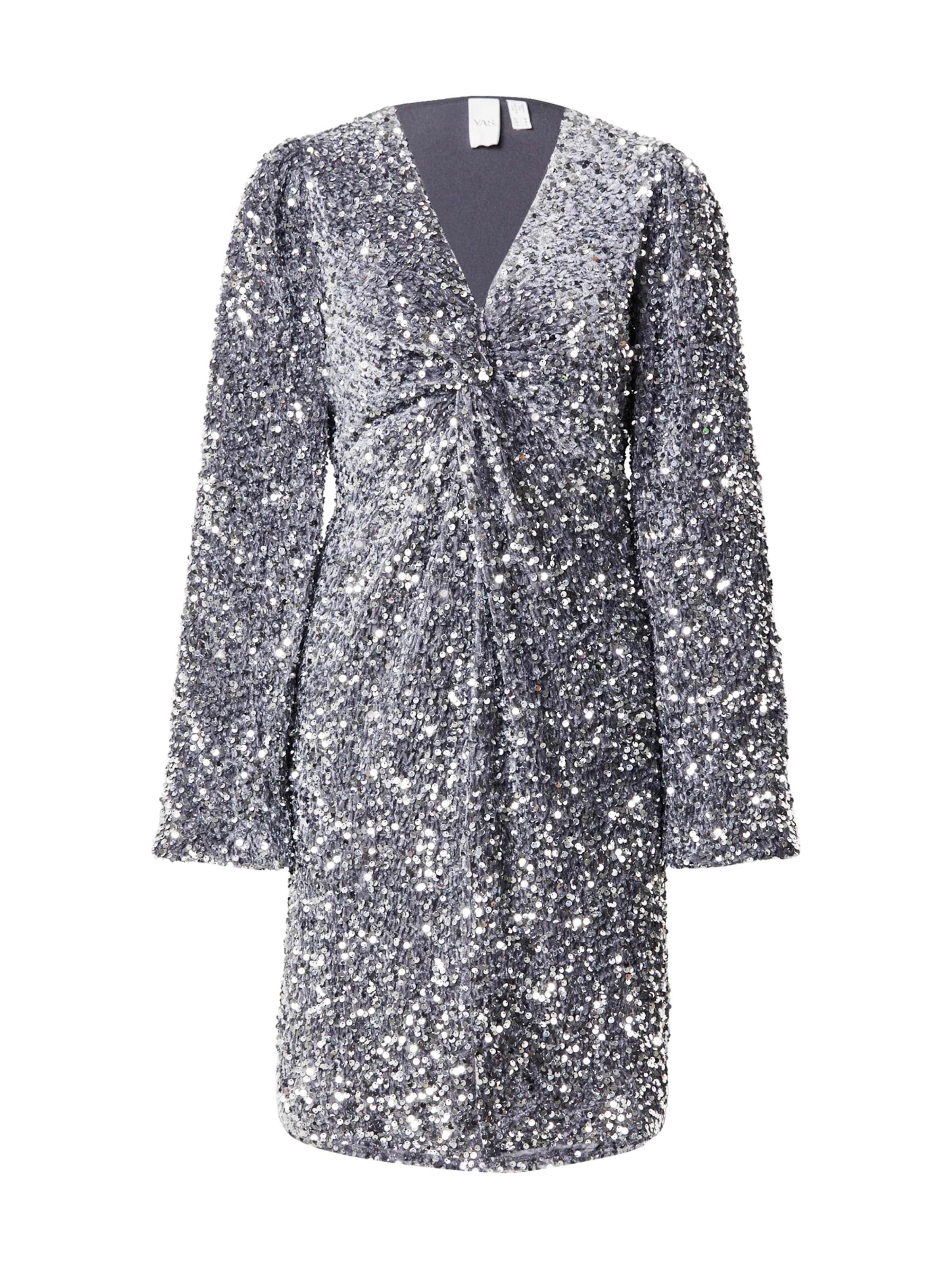 YAS Kleid 'YASVALERA' in Grau: Vorderseite