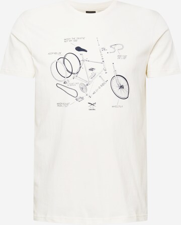 Iriedaily T-Shirt 'Bikeplosion' in Weiß: predná strana